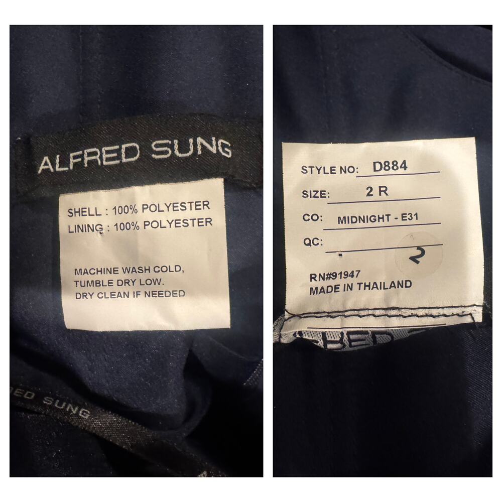 NEW Alfred Sung Bow Detail Ball Gown Size 2 - Picture 8 of 9